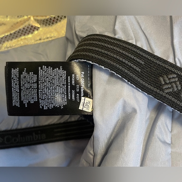 Columbia Titanium Omni Heat Infinity Women White Fur Down Puffer Coat Large NWT - Picture 8 of 8